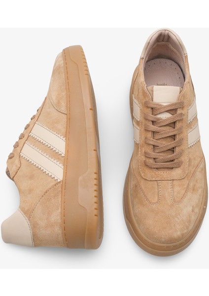 Luvia Kadın Hakiki Deri Sneaker Spor Ayakkabı Camel fırsatları