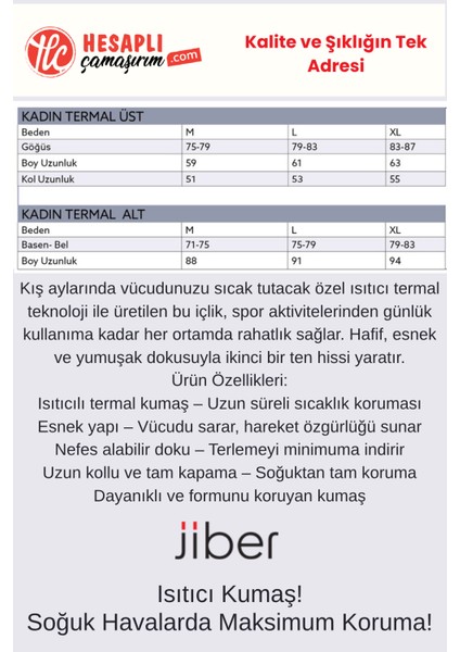 Kadın Yuvarlak Yaka Nem ve Koku Yapmaz Isıtıcılı Termal Alt Üst Set Içlik Takım (Termal Bere Hediye) modelleri