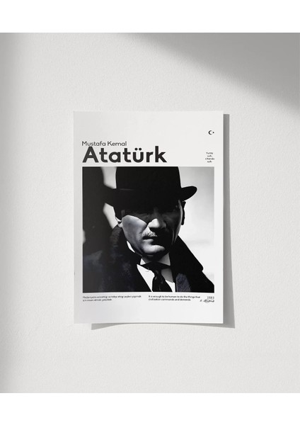 Çerçevesiz Poster Gölgedeki Deha