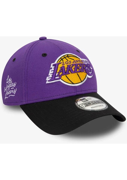 Nba Side Patch 9forty La Lakers Unisex Şapka Mor fırsatları