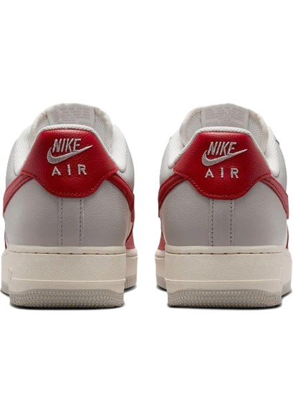 Air Force 1'07 Lv8 Af1 Red Toe Unisex Leather Sneaker Hakiki Deri Unisex Günlük Spor Ayakkabı Beyaz fırsatları