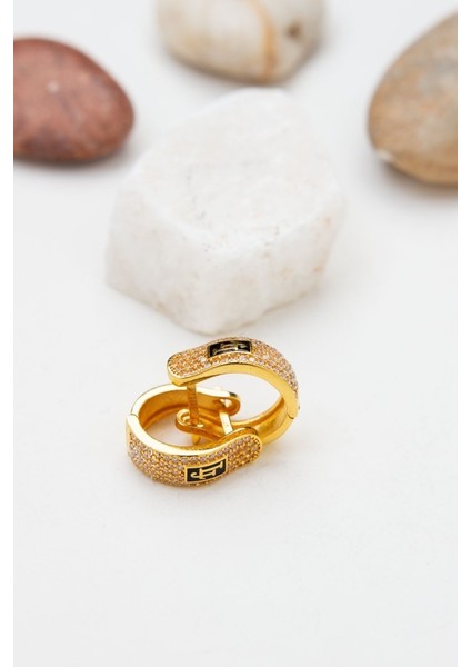 22 Ayar Kadın J Klips Altın Küpe Q128999 modelleri