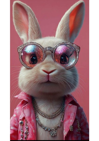 Havalı Tavşan :) Ev Duvar Salon Güzellik Salonu Ofis Dükkan Dekarasyon Kanvas Tablo fiyatları