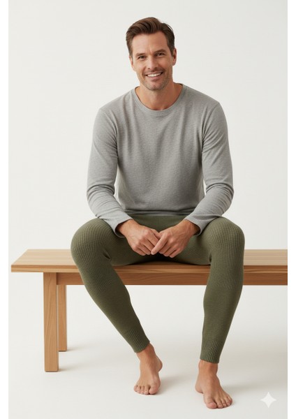 Erkek Kışlık Yünlü Termal Içlik Kalın Triko Örme Düz Renk Sıcak Tutar Rahat Tam Kalıp fiyatları