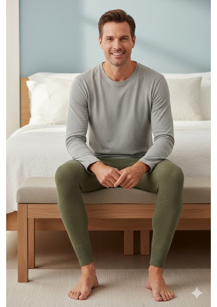 Erkek Kışlık Yünlü Termal Içlik Kalın Triko Örme Düz Renk Sıcak Tutar Rahat Tam Kalıp modelleri