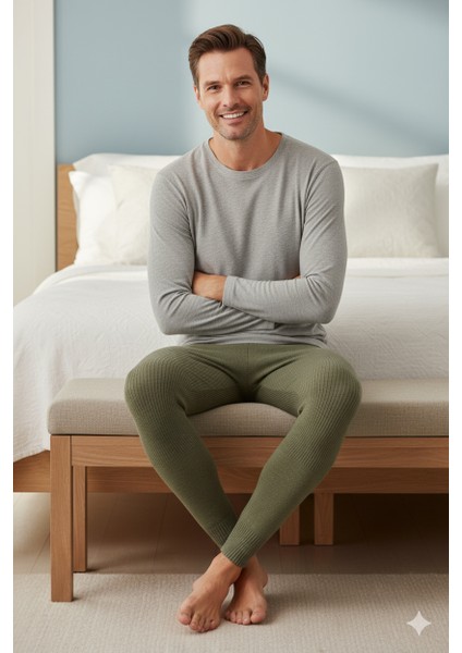 Erkek Kışlık Yünlü Termal Içlik Kalın Triko Örme Düz Renk Sıcak Tutar Rahat Tam Kalıp fırsatları