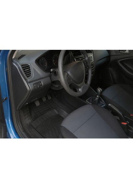 Volvo S40 2008 Uyumlu Havuzlu Ünıversal Pro Lıne Oto Paspas Siyah - Mavi