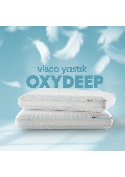 Nefes Alabilen Ortopedik Visko Yastık - Yorgunluk Önleyici Uyku Düzenleyen Oxydeep Visco Yastık