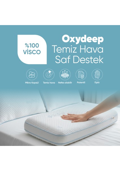 Nefes Alabilen Ortopedik Visko Yastık - Yorgunluk Önleyici Uyku Düzenleyen Oxydeep Visco Yastık fiyatları