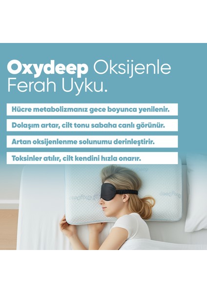 Nefes Alabilen Ortopedik Visko Yastık - Yorgunluk Önleyici Uyku Düzenleyen Oxydeep Visco Yastık modelleri