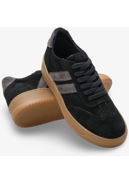 Luvia Kadın Hakiki Deri Sneaker Spor Ayakkabı Siyah modelleri