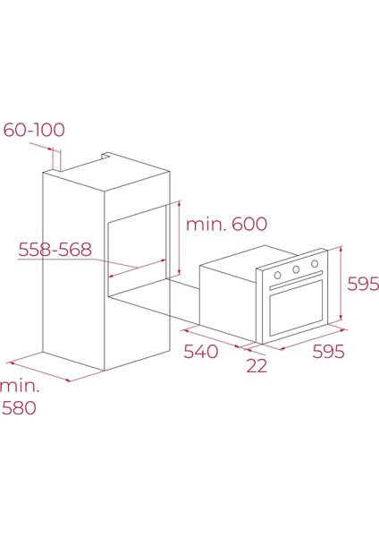 Heb 627 Inox Ankastre Fırın fiyatları