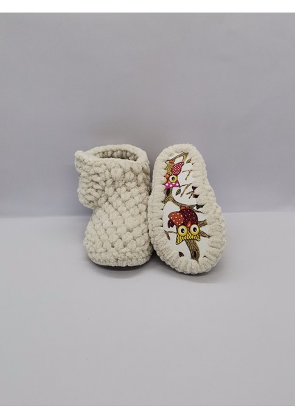 Panduf Ev Botu Kaymaz Taban El Yapımı Kadife İp