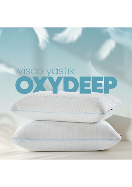 Yorgunluk Önleyici Oxydeep Yastık - Uyku Düzenleyen Ortopedik Ergonomik Tombul [ Visko Yastık ]