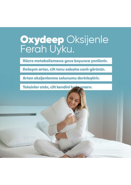Yorgunluk Önleyici Oxydeep Yastık - Uyku Düzenleyen Ortopedik Ergonomik Tombul [ Visko Yastık ] fiyatları