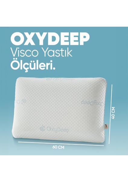 Yorgunluk Önleyici Oxydeep Yastık - Uyku Düzenleyen Ortopedik Ergonomik Tombul [ Visko Yastık ]
