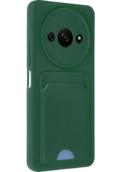 Xiaomi Redmi A3 4g Kılıf Kelvin Kartvizitli Silikon - Koyu YEŞIL-(5796) - M535R400-K94535 fiyatları