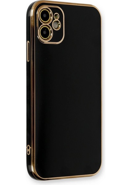 iPhone 11 Kılıf Volet Silikon - SIYAH-(5796) - M451R749-K06451