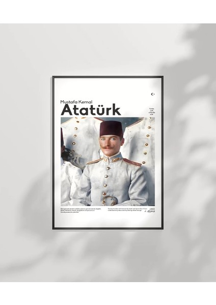 Çerçevesiz Poster Genç Subay Mustafa Kemal fiyatları