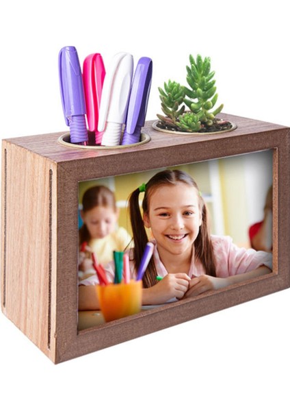 Kalemlikli Çift Taraflı Ahşap Fotoğraf Çerçevesi 15X10 modelleri