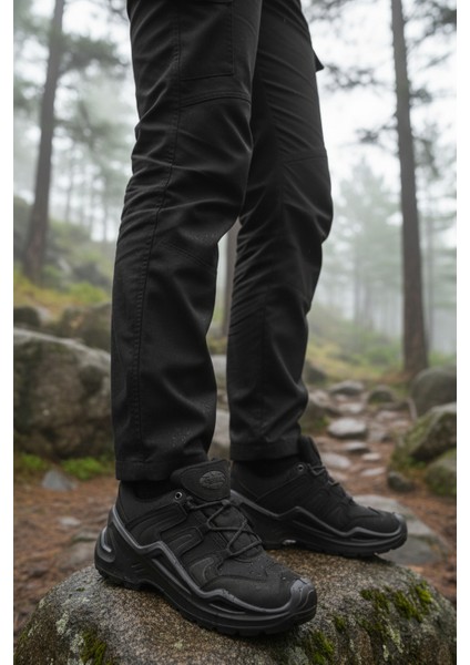 Siyah Nubuk Kaymaz Taban Erkek Outdoor Ayakkabı P3103 M