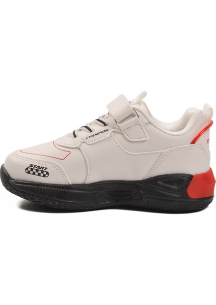 Beyaz Cırtlı Hafif Çocuk Spor Ayakkabı Racing P fiyatları