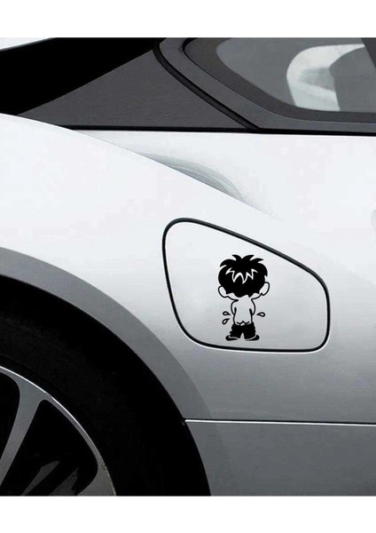 Çiş Yapan Çocuk Depo Kapağı Araba, Motorsiklet, Kask, Laptop, Cam Sticker 12X7 cm fiyatları