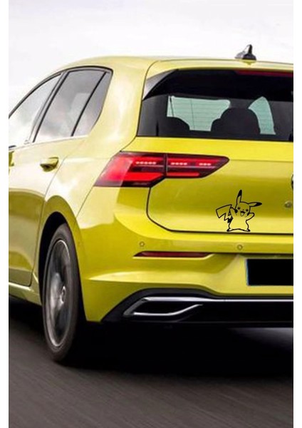 Pikachu Araba, Motorsiklet, Kask, Laptop, Cam Sticker 14X13 cm fiyatları