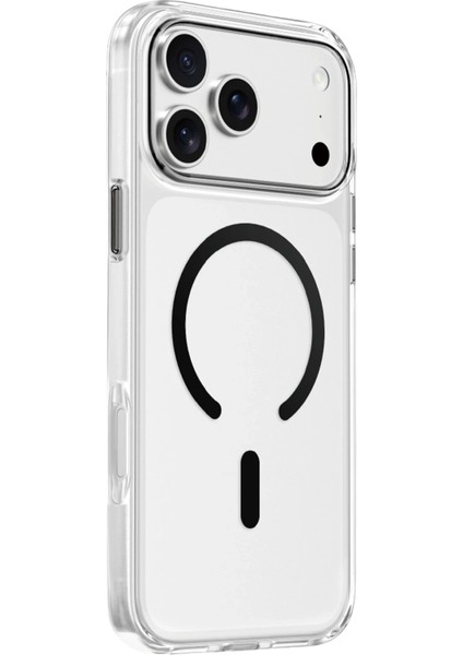 Apple iPhone 17 Pro Max Kılıf Leke Bırakmaz Şeffaf Renkli Magsafe Halkalı Kapak modelleri