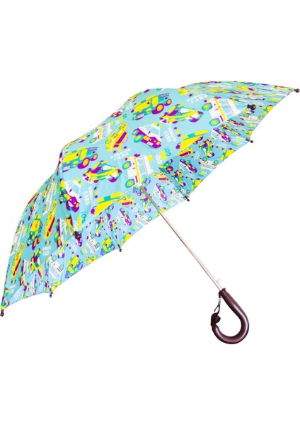71cm Katlanır Kılıflı Düdüklü Çocuk Şemsiyesi Yağmur Kış Sonbahar