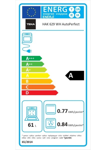 Hak 629 Wh Autoperfect Turbo Buhar Destekli Beyaz Ankastre Fırın modelleri