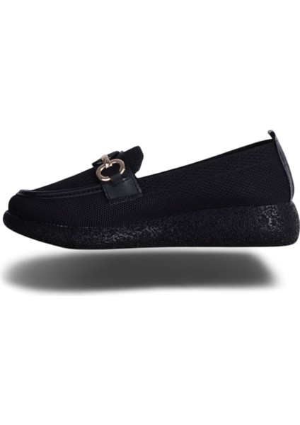 Abboud 2159 Siyah Kadın Babet Ayakkabı modelleri