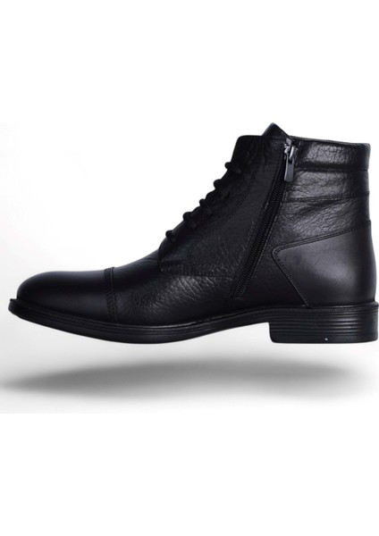 Crısso B-485 Siyah Deri Erkek Kışlık Bot Ayakkabı modelleri