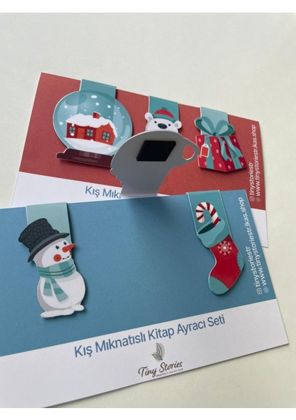 Mıknatıslı Kitap Ayracı - Yılbaşı - Kış Temalı fiyatları