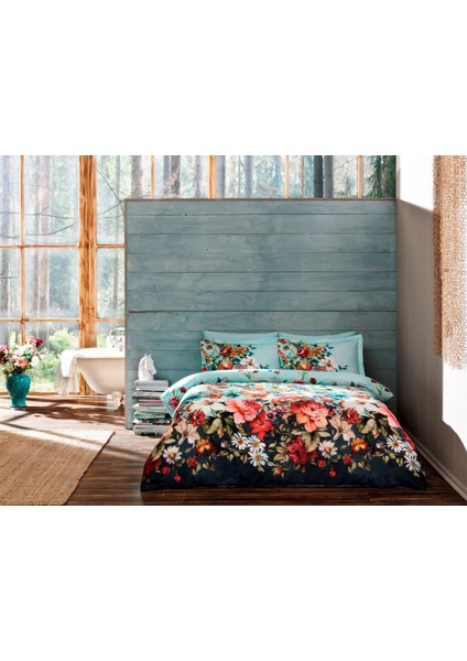 Dijital Saten Çift Kişilik Nevresim Takımı