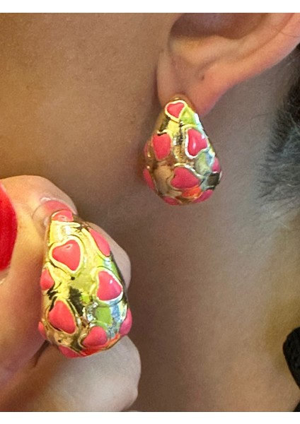 Kalpli Tasarım Kadın Küpe 3 cm modelleri