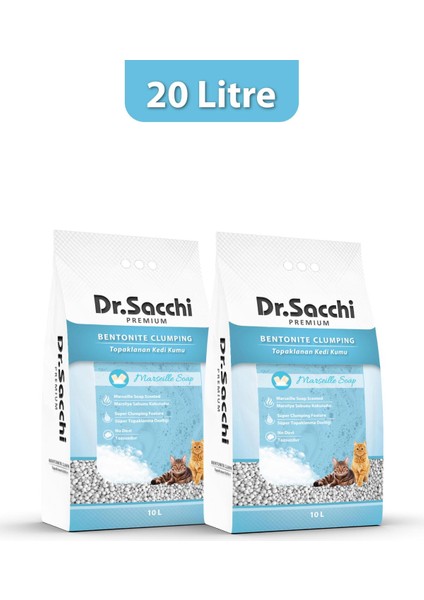 Dr.sacchi Marsilya Sabunu Kokulu Bentonit Kedi Kumu 10 LTX2AD