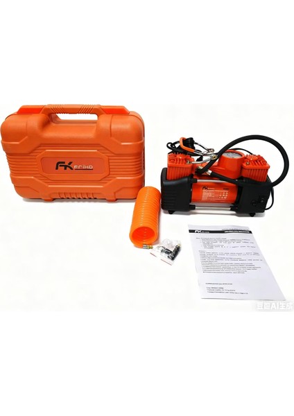 Frıko Çelik Gövde Çift Pistonlu 12 V 150 Psi Araç Araba Lastik Bot Şişirme