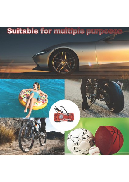 Frıko Çelik Gövde Çift Pistonlu 12 V 150 Psi Araç Araba Lastik Bot Şişirme