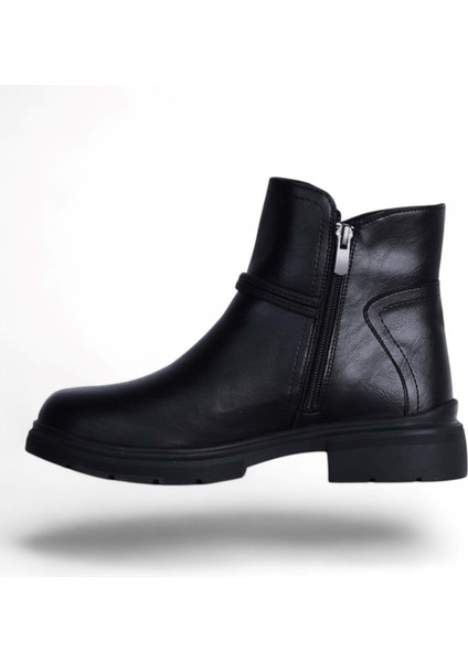 M-455 Siyah Süet Kışlık Kadın Bot Ayakkabı modelleri