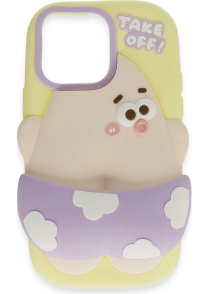 iPhone 15 Pro Kılıf Poky Karakter Silikon Kapak - Desen 5-(5796) - M500R830-K56500