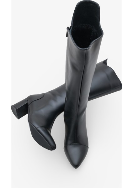 Elisse Kadın Topuklu Çizme Siyah fırsatları