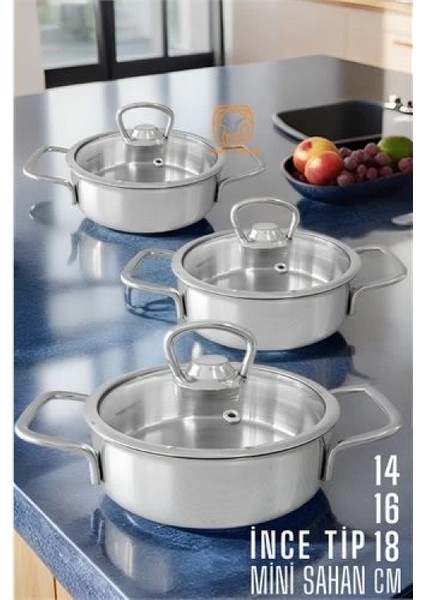 Sahan Tencere Mini Midi Maxi 3 Lü Set fiyatları