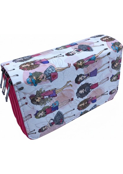 Üç Gözlü Lastikli Kalemlik Kızlar Beyaz fiyatları