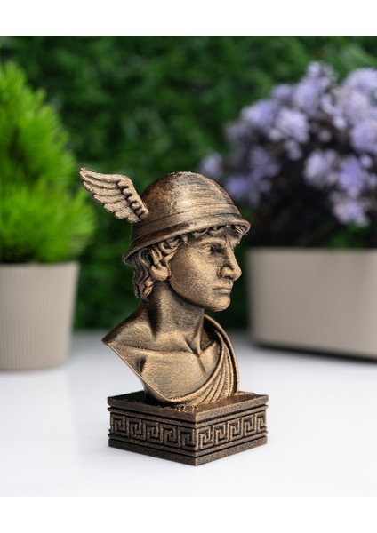 Hermes Büst Figür – Antik Yunan Mitolojisi Dekoratif Heykel fiyatları