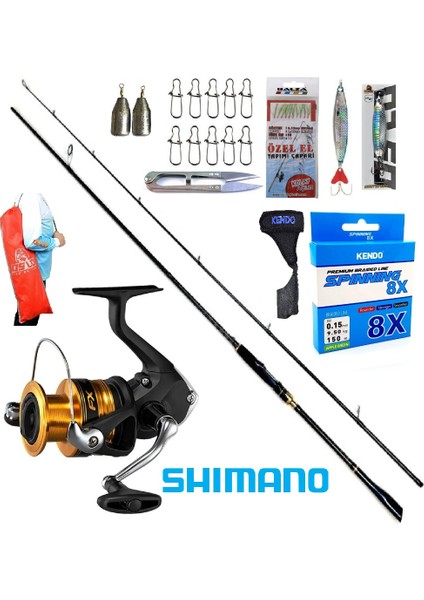 Shimano Fx 3000 274CM 8-42GR Oslo Zen Pro Karbon Spin Olta Takımı Seti