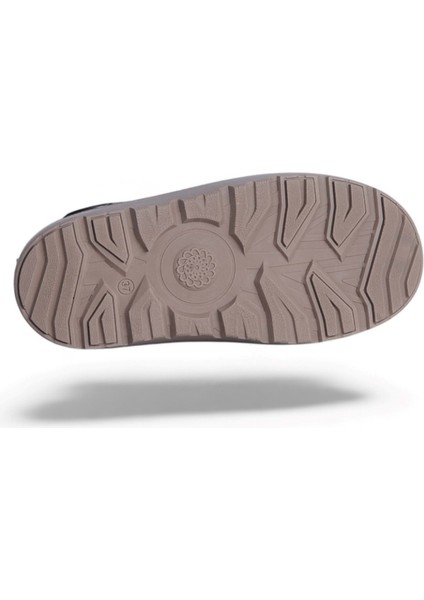 Twincers 2028 Siyah-Bej Kadın Kışlık Düz Bot Ayakkabı fırsatları