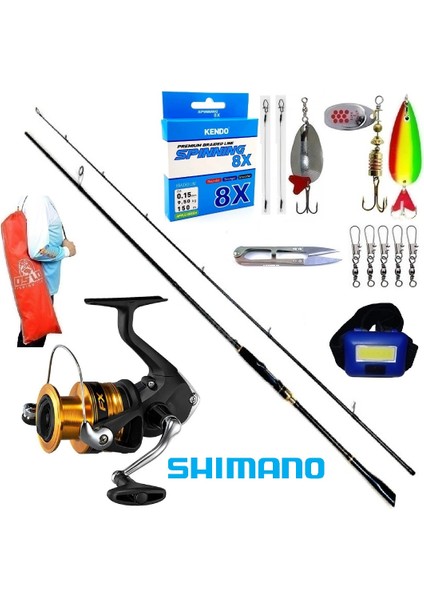 Shimano Fx 3000 274CM 8-42GR Oslo Zen Pro Karbon Turna Spin Olta Takımı Seti