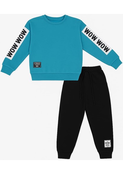 Kolları Yazı Baskılı Üç Ip Erkek Çocuk Takım fiyatları
