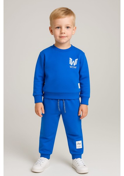 Wow Yazı Baskılı Üç Ip Erkek Çocuk Takım